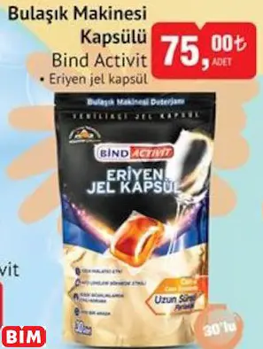 BİND ACTİVİT BULAŞIK MAKİNESİ KAPSÜLÜ